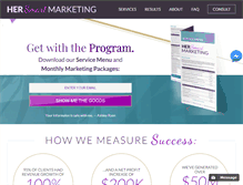 Tablet Screenshot of hersmartmarketing.com